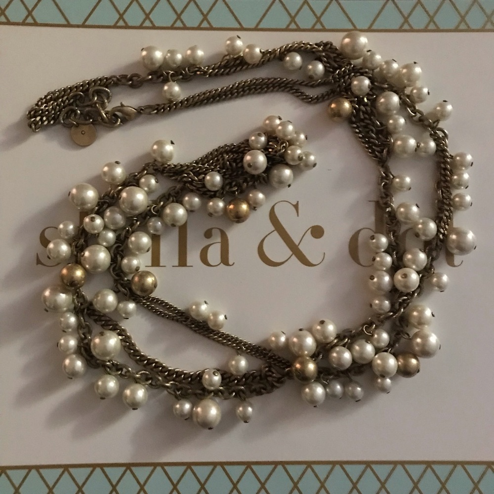 SALE Stella&Dot Gabrielle Pearl Necklace